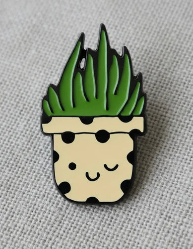 Pin Metálico Planta Coqueta