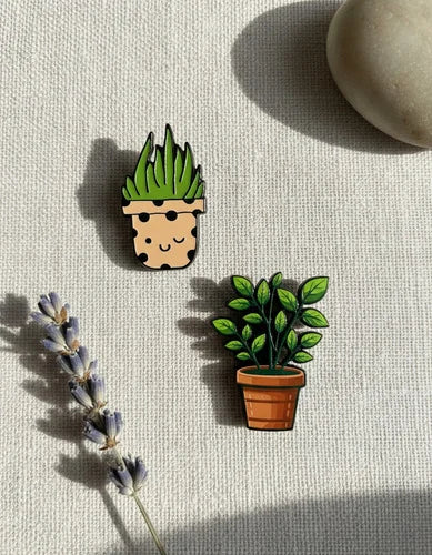 Pin Metálico Planta Coqueta