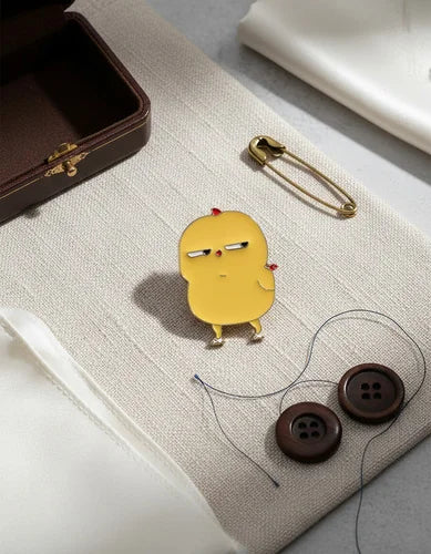 Pin Metálico Pollito Sospechoso