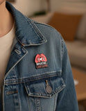 Pin Metálico Pulmones Breathe Live Love
