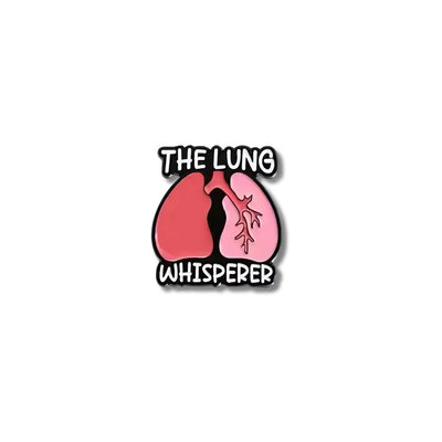 Pin Metálico Pulmones The Lung Whisperer