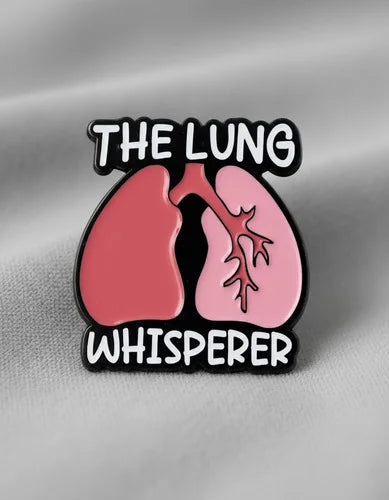 Pin Metálico Pulmones The Lung Whisperer