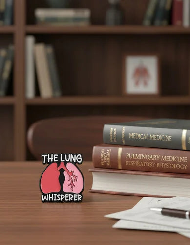 Pin Metálico Pulmones The Lung Whisperer
