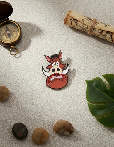 Pin Metálico Pumbaa Aterrorizado