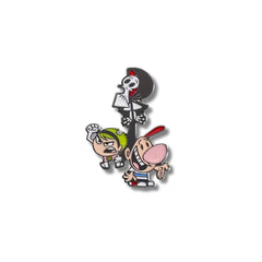 Pin Metálico Puro Hueso, Billy y Mandy