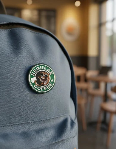 Pin Metálico Regular Coffee Rigby