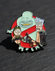 Pin Metálico Rick y Morty Cazafantasmas