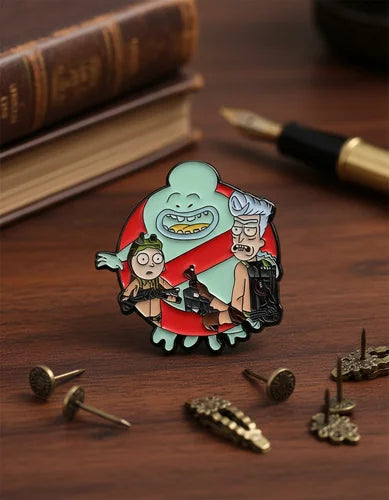 Pin Metálico Rick y Morty Cazafantasmas
