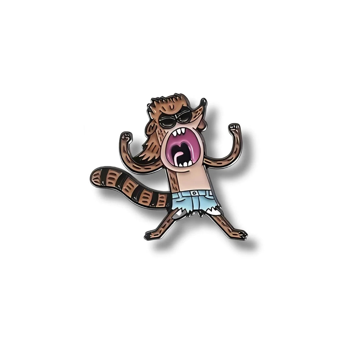 Pin Metálico Rigby Gritando