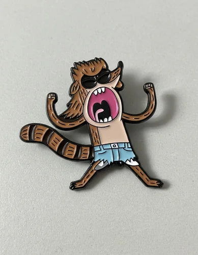 Pin Metálico Rigby Gritando
