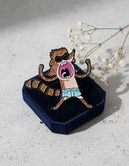Pin Metálico Rigby Gritando