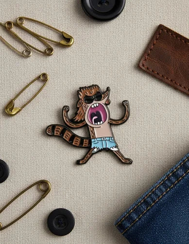 Pin Metálico Rigby Gritando