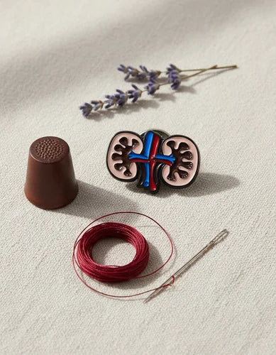 Pin Metálico Riñones con Arterias