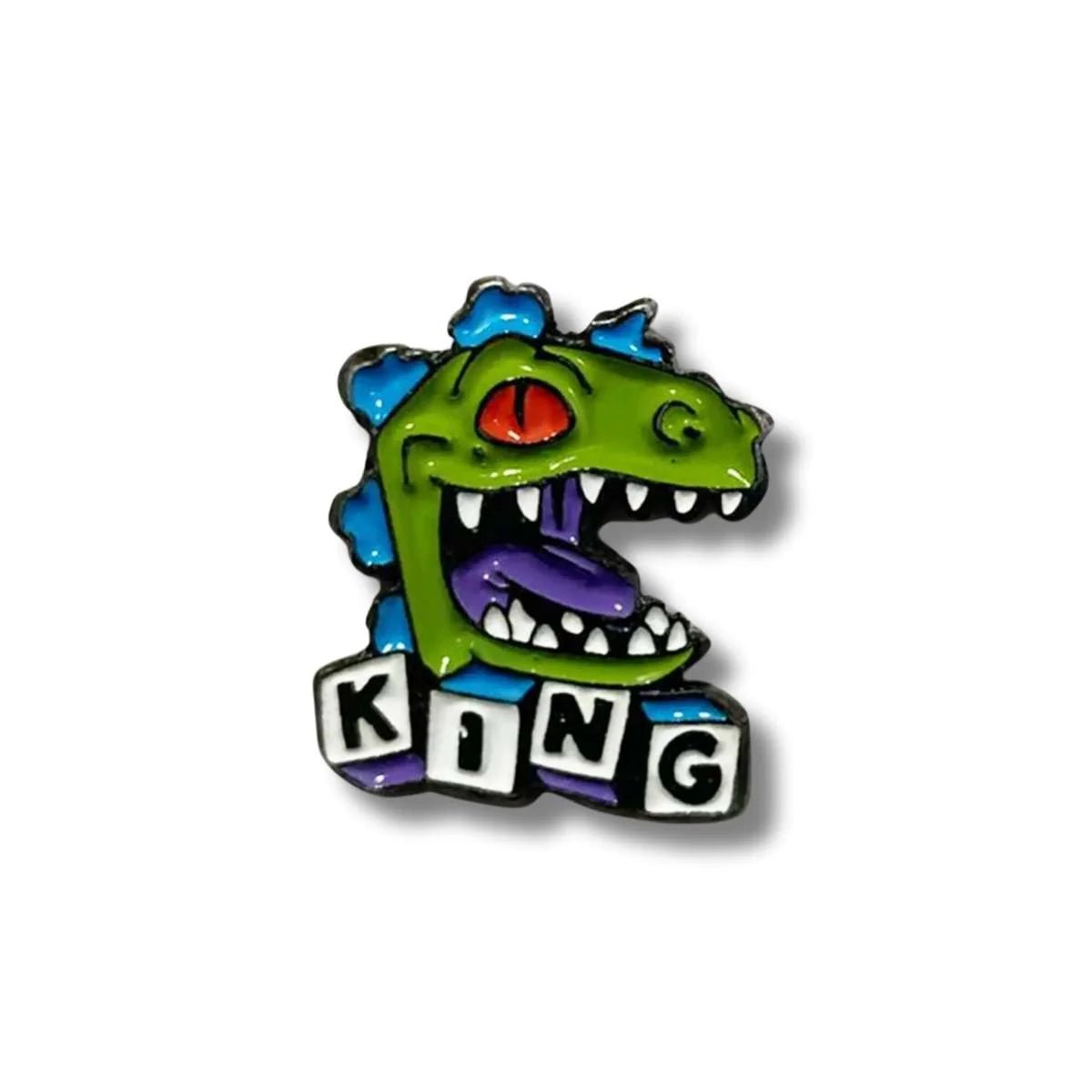 Pin Metálico Rugrats Reptar King boca abierta
