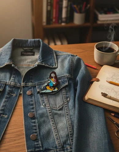 Pin Metálico Sally Cosiéndose