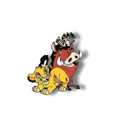 Pin Metálico Simba, Timón y Pumbaa