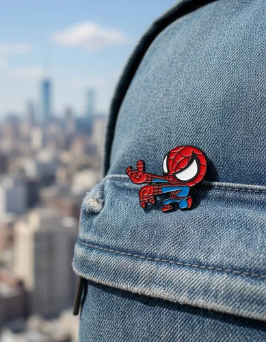 Pin Metálico Spider-Man Pose Telaraña
