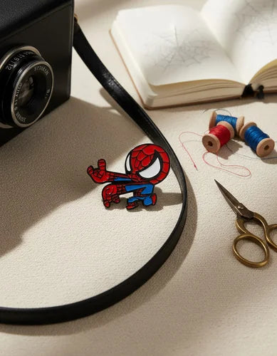 Pin Metálico Spider-Man Pose Telaraña