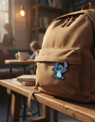 Pin Metálico Stitch Asustado