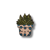 Pin Metálico Suculenta Lunares