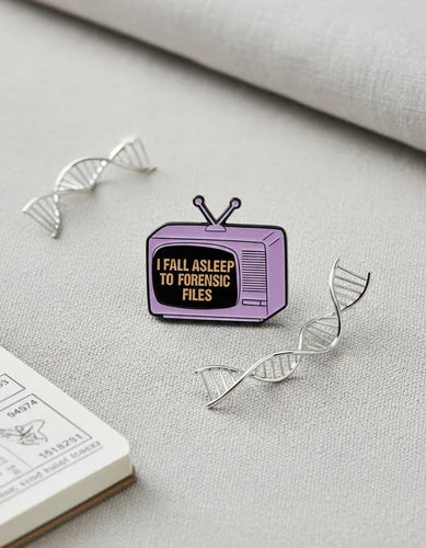 Pin Metálico Televisor Archivos Forenses