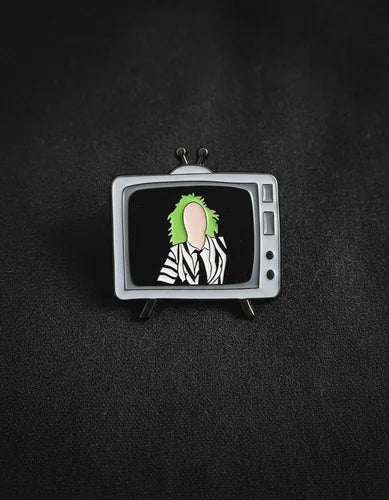 Pin Metálico Televisor Beetlejuice