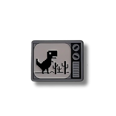 Pin Metálico Televisor Dinosaurio Chrome