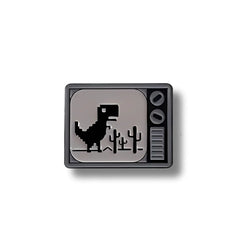 Pin Metálico Televisor Dinosaurio Chrome