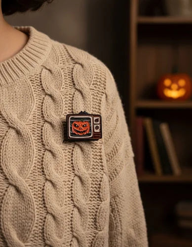 Pin Metálico Televisor Halloween