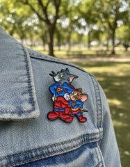 Pin Metálico Tom and Jerry Superman