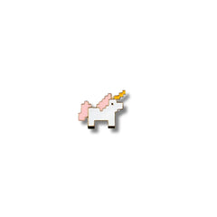 Pin Metálico Unicornio Pixelado