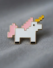 Pin Metálico Unicornio Pixelado
