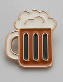 Pin Metálico Vaso de Cerveza Espumosa