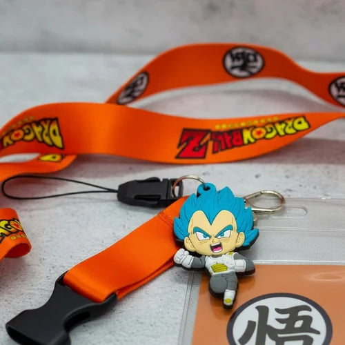 Porta Carnet Cinta Dragon Ball Vegeta Super Saiyan Blue