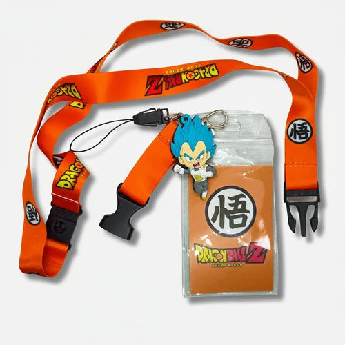 Porta Carnet Cinta Dragon Ball Vegeta Super Saiyan Blue