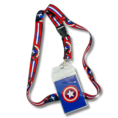 Porta Carnet Cinta Escudo Capitán América