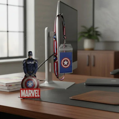 Porta Carnet Cinta Escudo Capitán América