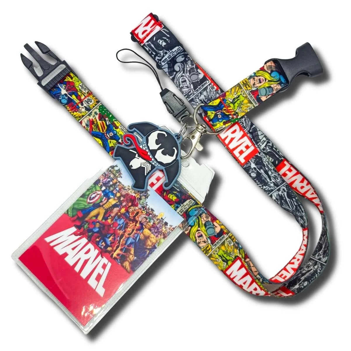 Porta Carnet Cinta Marvel Venom estilo comics