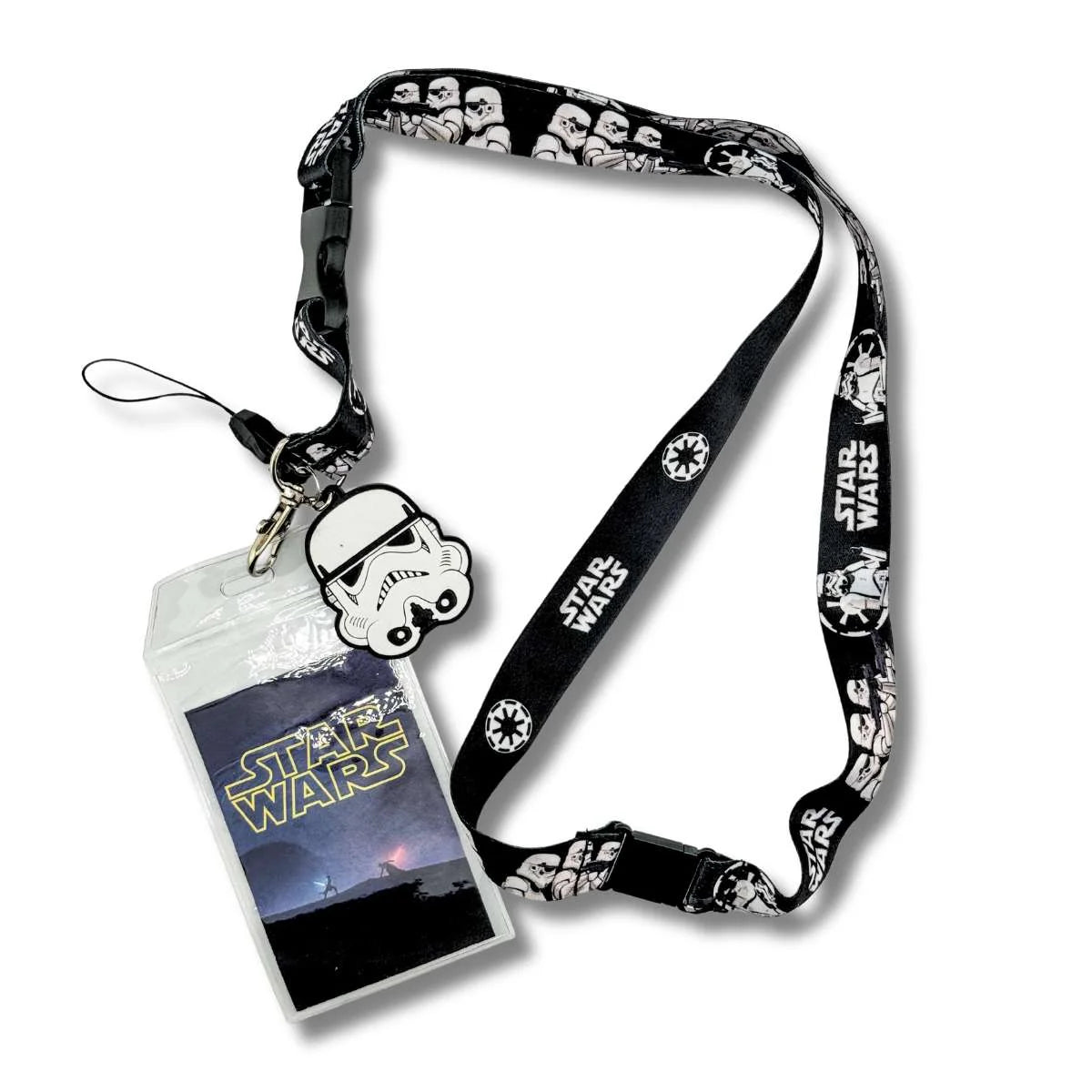 Porta Carnet Cinta Star Wars Stormtrooper Blanco y Negro