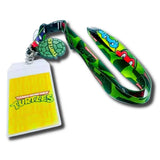 Porta Carnet Cinta Tortugas Ninja color verde