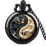 Reloj de Bolsillo Dragones Yin Yang