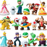 Set 18 Figuras Personajes Super Mario Bros 5 cm