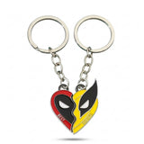 Set 2 Llaveros Metálicos Best Friends Deadpool y Wolverine