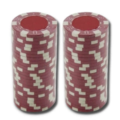 Set Fichas Póker Rojas x 50 Unidades Calidad Casino Vip dos Filas