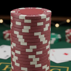 Set Fichas Póker Rojas x 50 Unidades Calidad Casino Vip