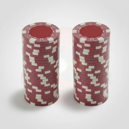 Set Fichas Póker Rojas x 50 Unidades Calidad Casino Vip