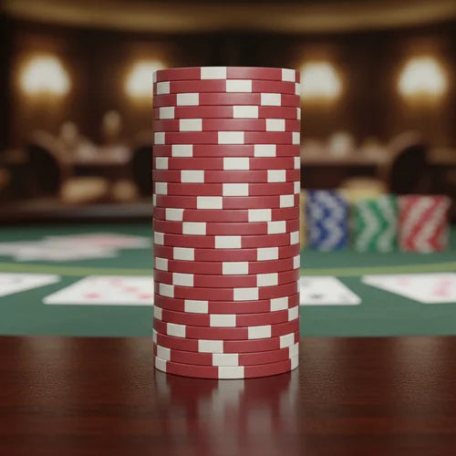 Set Fichas Póker Rojas x 50 Unidades Calidad Casino Vip