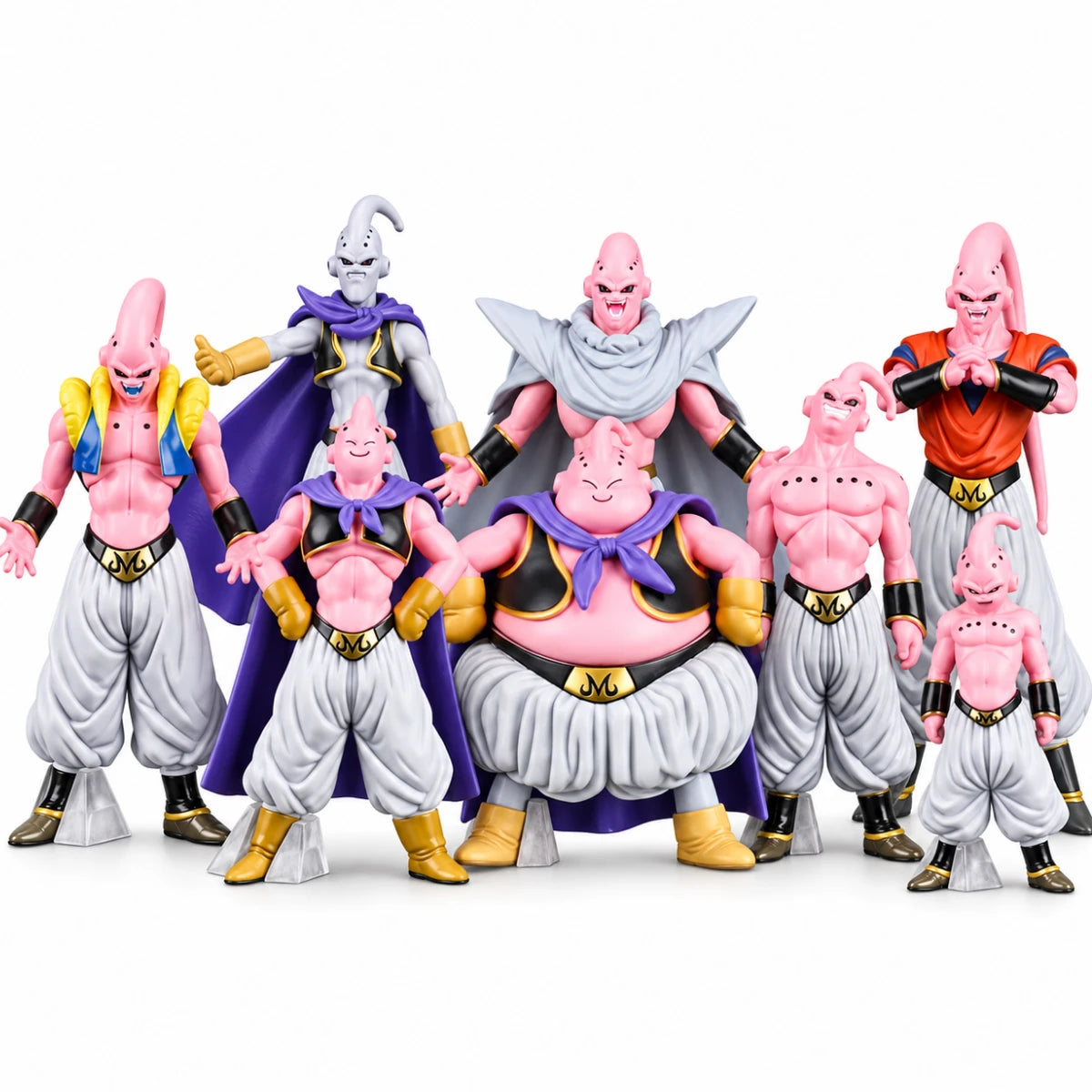 Set Figuras Majin Buu 8 Transformaciones Dragon Ball Z 10 cm