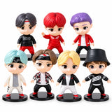 Set Figuras Mini BTS 7 Integrantes 8 cm