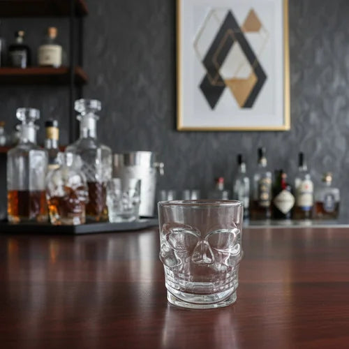 Set x 6 Copas Shots Calavera 48 ml Transparentes